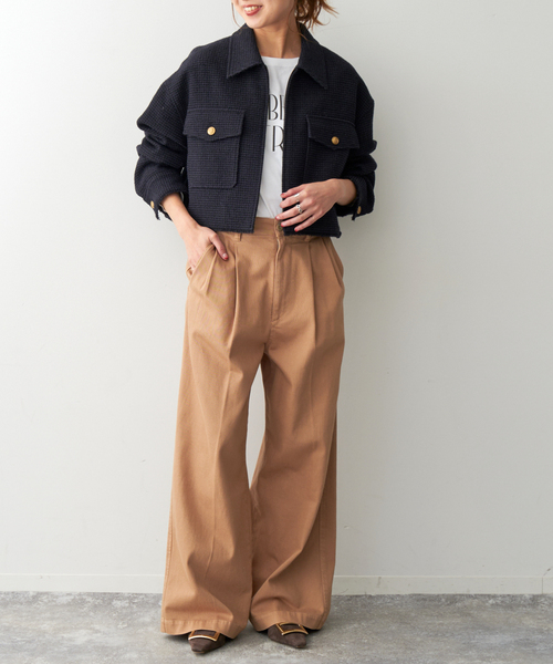 Spick & Span★美品★2024SS ツイードブルゾン Spick & Span☆美品☆2024SS ツイードブルゾン ツイードブルゾン