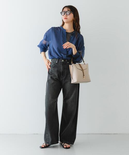 RODE SKO(ロデスコ)の「ワンハンドルフラップバッグ(ショルダーバッグ・レディース・グリーン系その他/ブラック/アイボリー/グレー・ONE)」の7枚目の写真