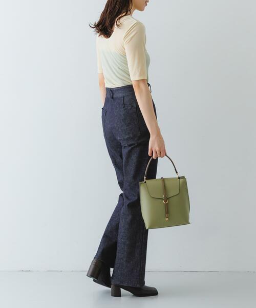 RODE SKO(ロデスコ)の「ワンハンドルフラップバッグ(ショルダーバッグ・レディース・グリーン系その他/ブラック/アイボリー/グレー・ONE)」の22枚目の写真