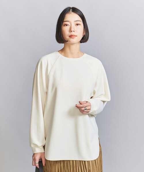 BEAUTY&YOUTH UNITED ARROWS(ビューティーアンドユースユナイテッドアローズ)の「【WEB限定】ドルマンスリーブ カットソー(Tシャツ/カットソー・レディース・モカ/ブラック/オフホワイト・FREE)」の6枚目の写真
