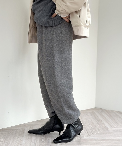 AP STUDIO（エーピーストゥディオ）の「カシミヤミックスニットパンツ（その他パンツ・レディース・チャコールグレー・36/38）」の2枚目の写真