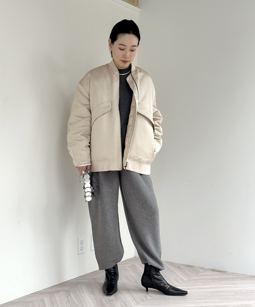 AP STUDIO（エーピーストゥディオ）の「カシミヤミックスニットパンツ（その他パンツ・レディース・チャコールグレー・36/38）」の4枚目の写真