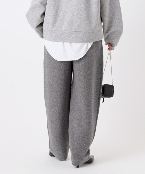 AP STUDIO（エーピーストゥディオ）の「カシミヤミックスニットパンツ（その他パンツ・レディース・チャコールグレー・36/38）」の9枚目の写真