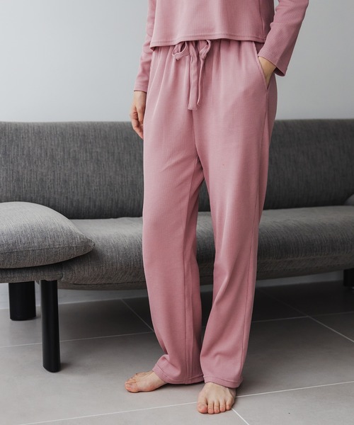 ルームウェア・パジャマ sa 消臭・体温保持】上質快眠ワッフルルームウェアセットアップ(WOMEN'S