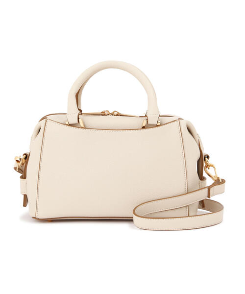 EDIT COLOGNE（エディットコロン）の「ミニボストンバッグ（ボストンバッグ・レディース・ホワイト/ブラウン/ブラック・ﾌﾘ-）」の2枚目の写真