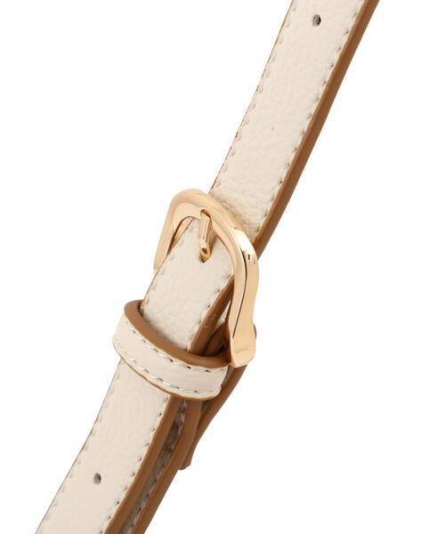 EDIT COLOGNE（エディットコロン）の「ミニボストンバッグ（ボストンバッグ・レディース・ホワイト/ブラウン/ブラック・ﾌﾘ-）」の9枚目の写真