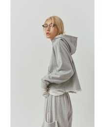 ALEXIA STAM | Distressed Cropped Hoodie /クロップドダメージフーディー(スウェット)