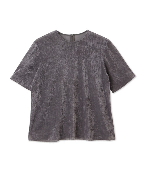MAYSON GREY(メイソングレイ)の「ラメラインシアーベロアTシャツ≪手洗い可能≫(Tシャツ/カットソー・レディース・イエロー・M)」の12枚目の写真