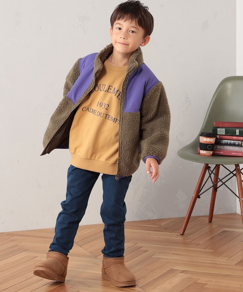 FOUND GOOD(ファウンドグッド)の「B/スタンドボアブルゾン(ブルゾン・キッズ・グレー系8/アイボリー/ベージュ・120cm/150cm/130cm/140cm/110cm)」の8枚目の写真