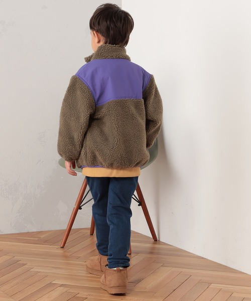 FOUND GOOD(ファウンドグッド)の「B/スタンドボアブルゾン(ブルゾン・キッズ・グレー系8/アイボリー/ベージュ・120cm/150cm/130cm/140cm/110cm)」の10枚目の写真