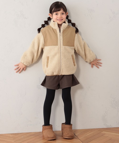 FOUND GOOD(ファウンドグッド)の「B/スタンドボアブルゾン(ブルゾン・キッズ・グレー系8/アイボリー/ベージュ・120cm/150cm/130cm/140cm/110cm)」の12枚目の写真
