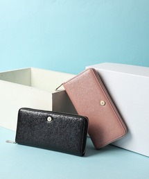 style code（スタイルコード）の「【MERCURYDUO/マーキュリーデュオ】メタリッククラック調型押し　ラウンド長財布（財布）」