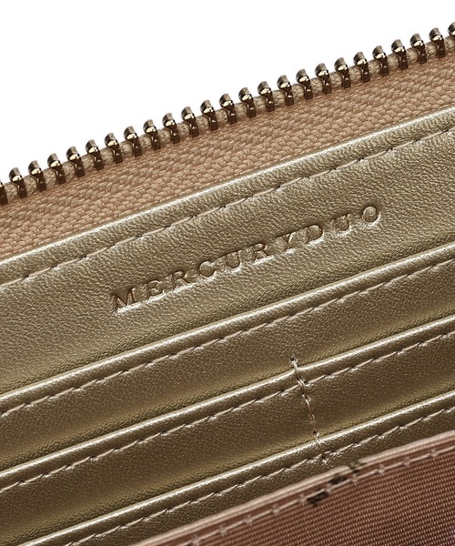 MERCURYDUO（マーキュリーデュオ）の「【MERCURYDUO/マーキュリーデュオ】メタリッククラック調型押し　ラウンド長財布（財布・レディース・シルバー/ブラック/グレイッシュベージュ/ゴールド/ピンク・FREE）」の9枚目の写真