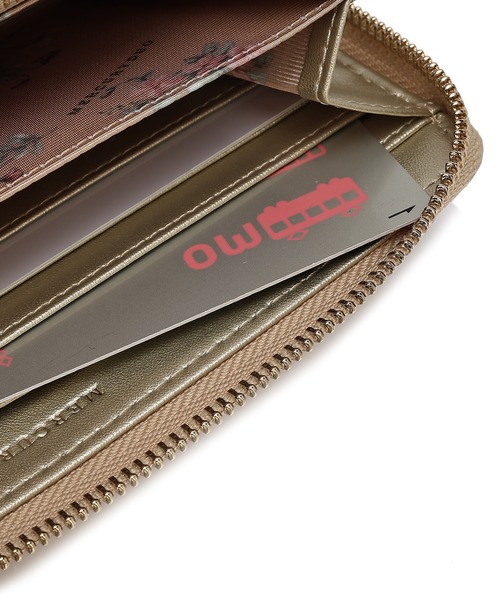 MERCURYDUO（マーキュリーデュオ）の「【MERCURYDUO/マーキュリーデュオ】メタリッククラック調型押し　ラウンド長財布（財布・レディース・シルバー/ブラック/グレイッシュベージュ/ゴールド/ピンク・FREE）」の11枚目の写真