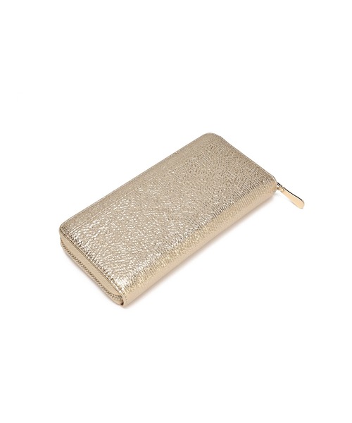 MERCURYDUO（マーキュリーデュオ）の「【MERCURYDUO/マーキュリーデュオ】メタリッククラック調型押し　ラウンド長財布（財布・レディース・シルバー/ブラック/グレイッシュベージュ/ゴールド/ピンク・FREE）」の22枚目の写真