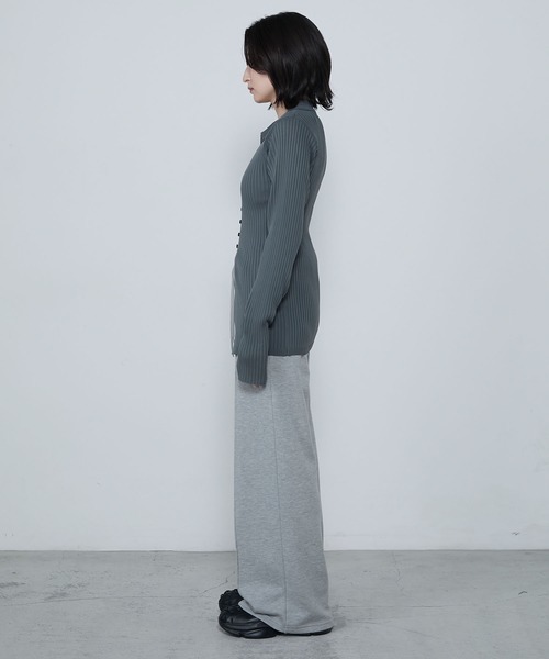 le ELMi（ルエルミ）の「Skipper polo knit slim fit cardigan