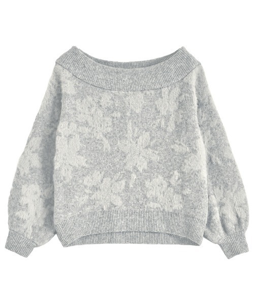 MEISM（ミズム）の「[2024-25 WINTER COLLECTION][MEISM by Re:EDIT]2WAYシャギーフラワージャガードニットトップス（ニット/セーター・レディース・ブラック/グレー・MEDIUM/LARGE）」の21枚目の写真