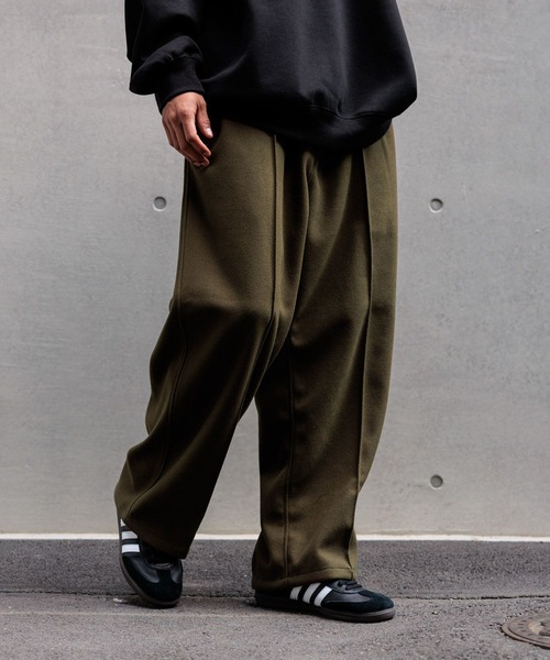 セール】【NUMERALS】起毛ワイドスラックス（スラックス）｜NUMERALS