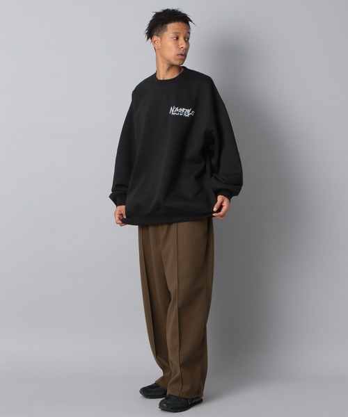 NUMERALS(ヌメラルズ)の「【NUMERALS】起毛ワイドスラックス(スラックス・メンズ・ブラック/カーキ・MEDIUM/LARGE)」の18枚目の写真