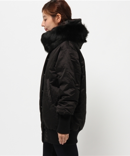 OUTLET（アウトレット）の「【DouDou】SA/ライナー付ウールCO（その他アウター・レディース・ブラック・SMALL）」の3枚目の写真
