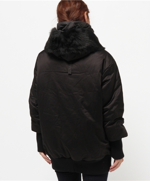 OUTLET（アウトレット）の「【DouDou】SA/ライナー付ウールCO（その他アウター・レディース・ブラック・SMALL）」の4枚目の写真