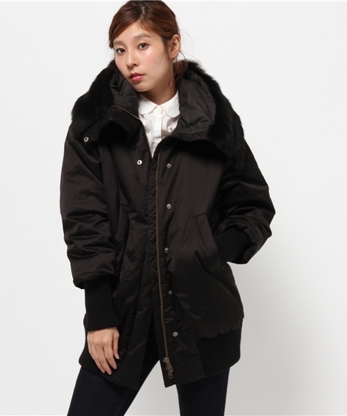 OUTLET（アウトレット）の「【DouDou】SA/ライナー付ウールCO（その他アウター・レディース・ブラック・SMALL）」の9枚目の写真