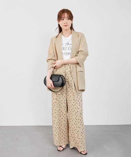 le.coeur blanc（ルクールブラン）の「リネンライクテーラードジャケット（その他トップス・レディース・ベージュ/ネイビー/グレイッシュベージュ/ブラック/カーキブラウン・38）」の6枚目の写真