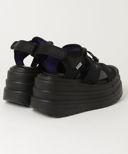 YOSUKE（ヨースケ）の「ヨースケ YOSUKE メンズ厚底サンダルレースストッパー2718009（サンダル・メンズ・レオパード/ブラック・27.0cm/26.0cm）」の3枚目の写真