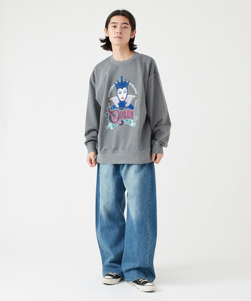 B.C STOCK(ベーセーストック)の「《追加》【DISNEY / ディズニー】別注 ヴィランズ クルーネックスウェット(スウェット・メンズ・ブラック系その他/ブラックミックス/ブラック・MEDIUM/LARGE)」の4枚目の写真
