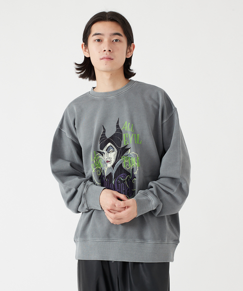B.C STOCK(ベーセーストック)の「《追加》【DISNEY / ディズニー】別注 ヴィランズ クルーネックスウェット(スウェット・メンズ・ブラック系その他/ブラックミックス/ブラック・MEDIUM/LARGE)」の9枚目の写真