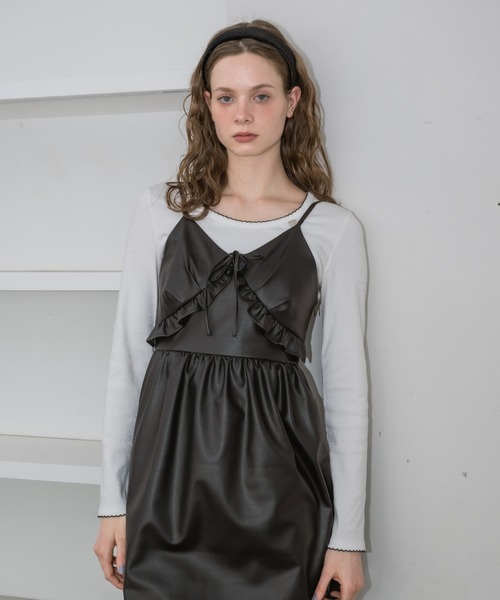 Online store Exclusive 】many frill mini onepiece – idem