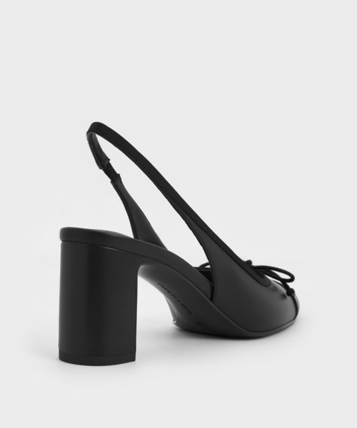 Charles＆Keith　ボウ キャップトゥスリングバックパンプス CH1328BW024651_1_l.jpg