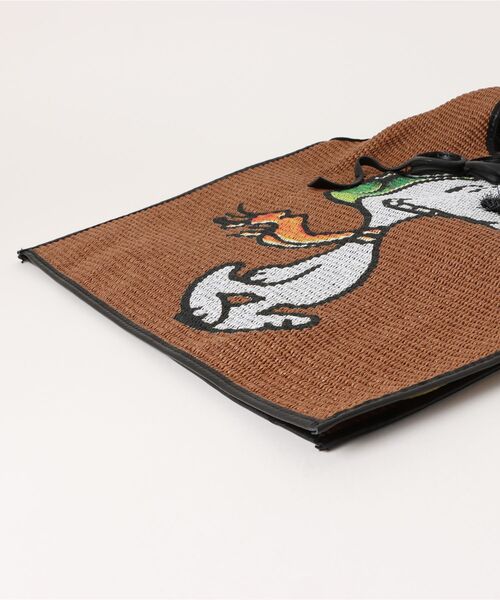 ANITA BILARDI(アニタビラルディ)の「【ANITA BILARDI】スヌーピープリントラフィアバッグ(Q56322)(トートバッグ・レディース・ベージュ/グリーン/ブラウン・ALL)」の5枚目の写真