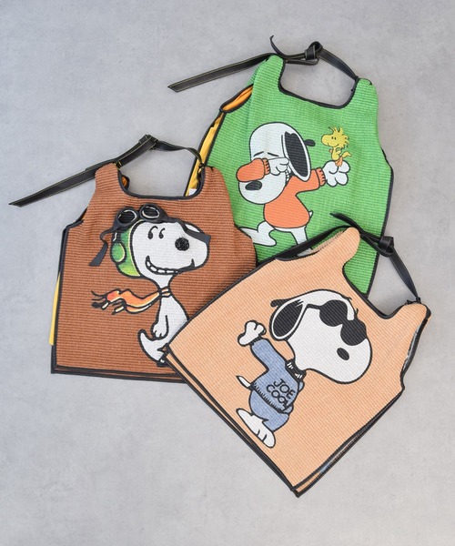 ANITA BILARDI(アニタビラルディ)の「【ANITA BILARDI】スヌーピープリントラフィアバッグ(Q56322)(トートバッグ・レディース・ベージュ/グリーン/ブラウン・ALL)」の10枚目の写真