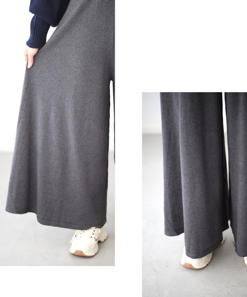 Ehre style(エーレスタイル)の「毎日穿きたい!やみつき極楽ニットパンツ(その他パンツ・レディース・チャコールグレー/ブラック/アイボリー・FREE)」の15枚目の写真
