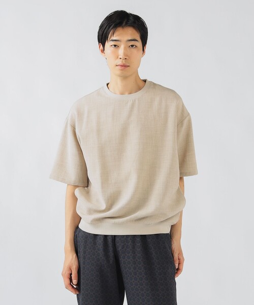 BEAMS HEART(ビームスハート)の「【ユニセックス】ポリメランジ 布帛 Tシャツ(吸水速乾)(Tシャツ/カットソー・メンズ・ホワイト/ベージュ/カーキ/ネイビー・S/M/L/XL)」の13枚目の写真