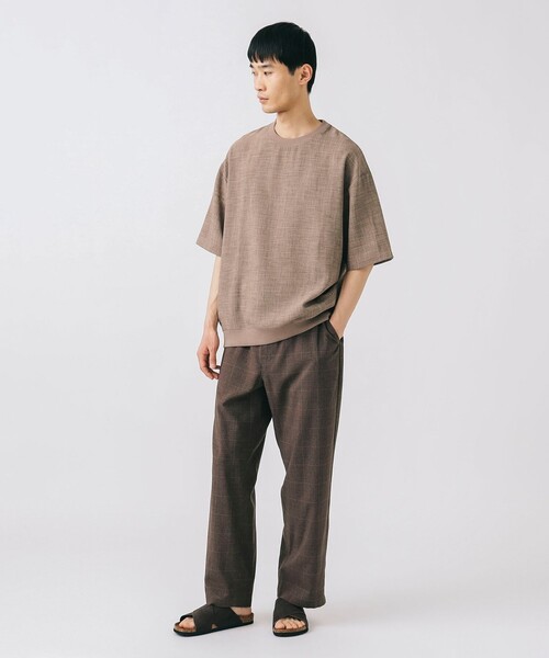 BEAMS HEART(ビームスハート)の「【ユニセックス】ポリメランジ 布帛 Tシャツ(吸水速乾)(Tシャツ/カットソー・メンズ・ホワイト/ベージュ/カーキ/ネイビー・S/M/L/XL)」の18枚目の写真