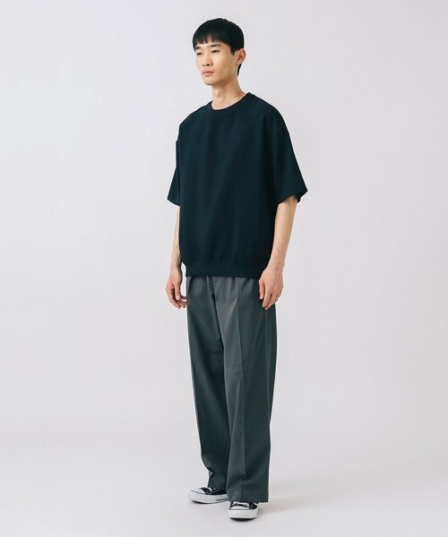 BEAMS HEART(ビームスハート)の「【ユニセックス】ポリメランジ 布帛 Tシャツ(吸水速乾)(Tシャツ/カットソー・メンズ・ホワイト/ベージュ/カーキ/ネイビー・S/M/L/XL)」の22枚目の写真