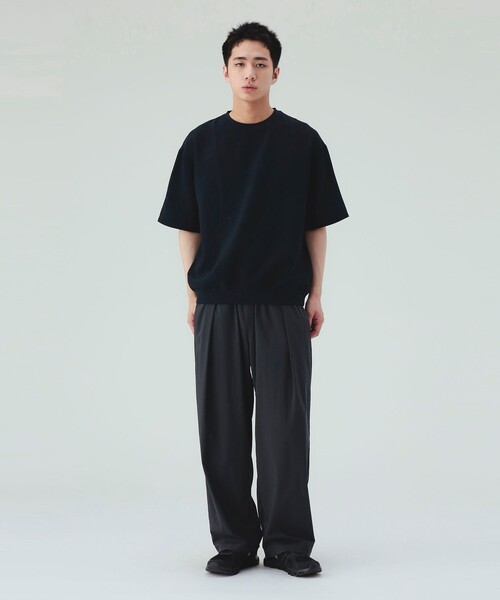 BEAMS HEART(ビームスハート)の「【6/18値下げ】ポリメランジ 布帛 Tシャツ(吸水速乾・ユニセックス)(Tシャツ/カットソー・メンズ・ベージュ/ネイビー/カーキ/ホワイト・S/M/L/XL)」の14枚目の写真