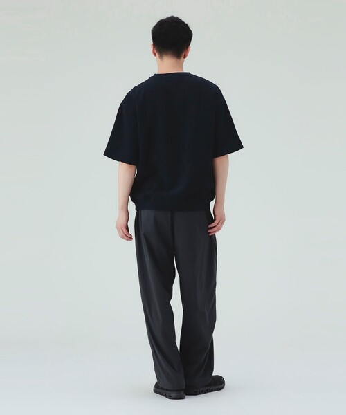 BEAMS HEART(ビームスハート)の「【6/18値下げ】ポリメランジ 布帛 Tシャツ(吸水速乾・ユニセックス)(Tシャツ/カットソー・メンズ・ベージュ/ネイビー/カーキ/ホワイト・S/M/L/XL)」の13枚目の写真