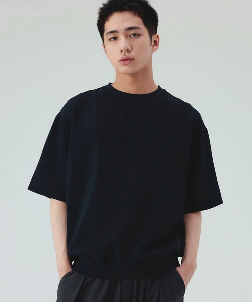 BEAMS HEART(ビームスハート)の「【6/18値下げ】ポリメランジ 布帛 Tシャツ(吸水速乾・ユニセックス)(Tシャツ/カットソー・メンズ・ベージュ/ネイビー/カーキ/ホワイト・S/M/L/XL)」の11枚目の写真