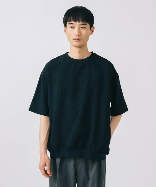 BEAMS HEART(ビームスハート)の「ポリメランジ 布帛 Tシャツ (吸水速乾)(Tシャツ/カットソー・メンズ・ベージュ/ネイビー/カーキ/ホワイト・S/M/L/XL)」の5枚目の写真