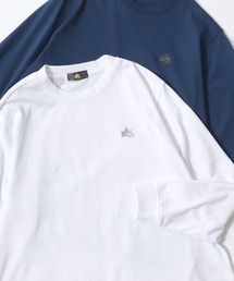 LOGOS/ロゴス ワンポイント刺繍 ロンT 長袖 レディース メンズ
