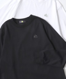 LOGOS/ロゴス ワンポイント刺繍 ロンT 長袖 レディース メンズ