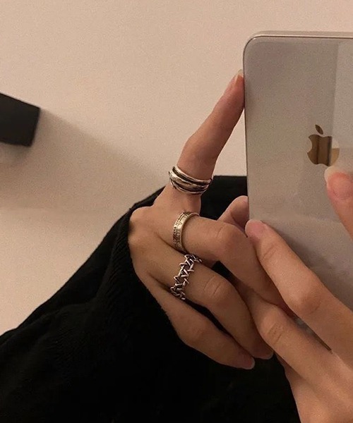 NO WAY（ノーウェイ）の「/Bz/EK223/モチーフリング3個セット（リング・メンズ・シルバー・FREE）」の3枚目の写真