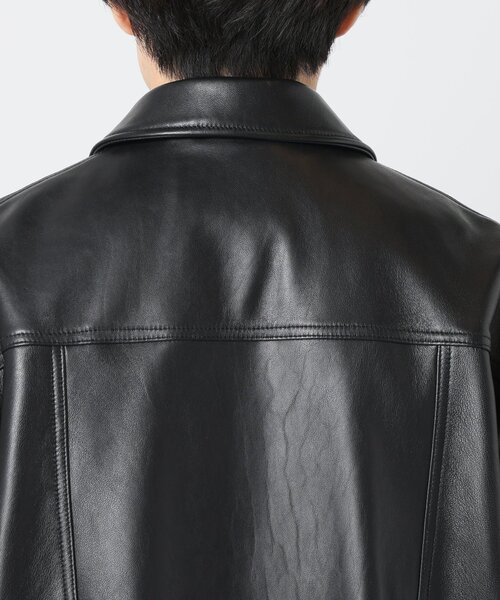 SKOOKUM（スクーカム）の「《追加》SKOOKUM / スクーカム 別注 シープレザー ジップジャケット（ライダースジャケット・メンズ・ブラック・LARGE/MEDIUM）」の16枚目の写真