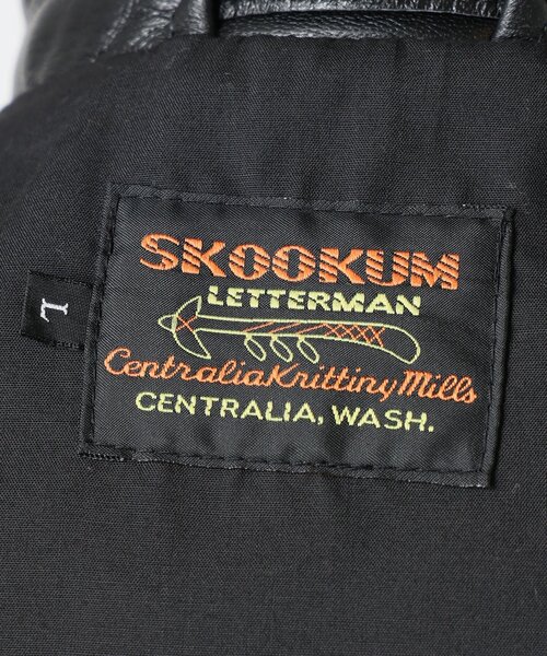 SKOOKUM（スクーカム）の「《追加》SKOOKUM / スクーカム 別注 シープレザー ジップジャケット（ライダースジャケット・メンズ・ブラック・LARGE/MEDIUM）」の7枚目の写真