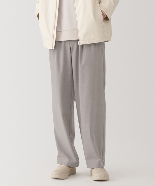 無印良品(ムジルシリョウヒン)の「紳士 乾きやすいイージータックワイドパンツ(その他パンツ・メンズ・チャコールグレー/ブラック/ブラウン系・S/M/L/XL)」の3枚目の写真