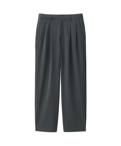 無印良品(ムジルシリョウヒン)の「紳士 乾きやすいイージータックワイドパンツ(その他パンツ・メンズ・チャコールグレー/ブラック/ブラウン系・S/M/L/XL)」の9枚目の写真