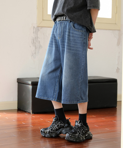 新品未使用【OUR】こだわりシルエットのデニムパンツ／ダークブルー 新品未使用【OUR】こだわりシルエットのデニムパンツ／ダークブルー